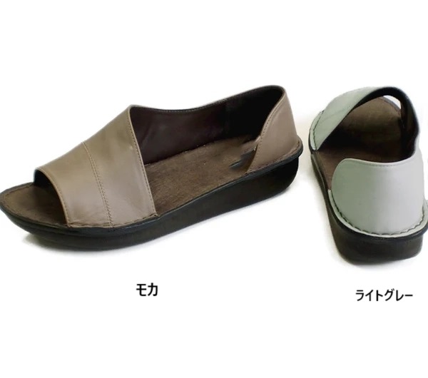 サンダル 本革 甲高 お洒落 ぺったんこ 痛くない 歩きやすい